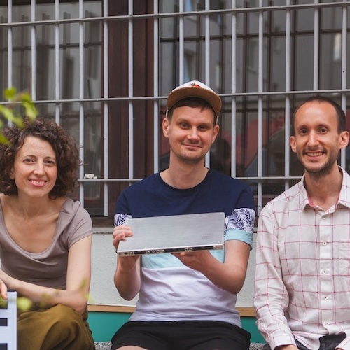 Portrait of  Nicoletta Favari, Christopher Salvit, and Christian Zollner