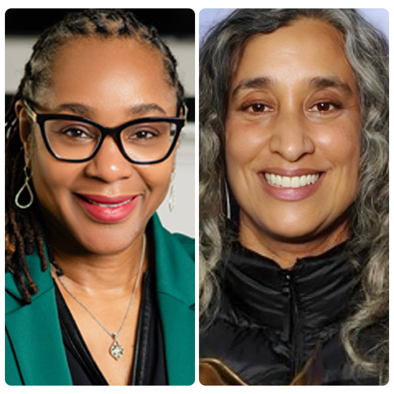 Portrait of  Geeta Gandbhir and Christalyn Hampton