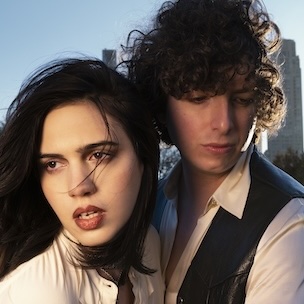 Portrait of  Julia Cumming and Nick Kivlen (Sunflower Bean)