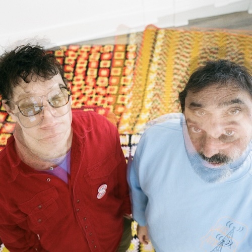 Portrait of  Dave Portner (Avey Tare) and Brian Weitz (Geologist)