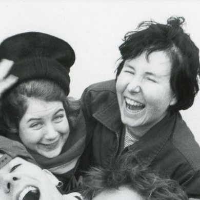Portrait of  Jenny Toomey and Kristin Thomson