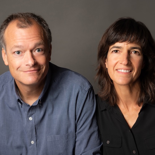 Portrait of  Chris Bachelder and Jennifer Habel